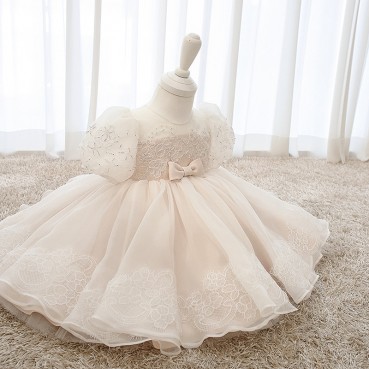 Flower girl wedding baby 1-2 years old dress female child birthday princess dress little girl costume photography costume
