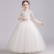 Girls dress 2021 new spring white princess performance birthday singing performance costume stage costume chorus costume
