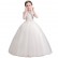 Girls dress 2021 new spring white princess performance birthday singing performance costume stage costume chorus costume