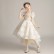 Girls birthday princess dress flower girl wedding dress dress fluffy yarn children's host catwalk Western style children's dress