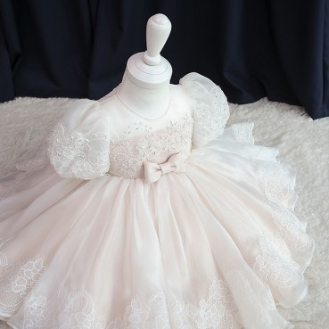 Flower girl wedding baby 1-2 years old dress female child birthday princess dress little girl costume photography costume