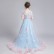 Children's dress girls fluffy yarn tail catwalk host piano performance clothes fashion western flower girl princess dress