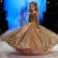 Gold sequins children's dress skirt new princess skirt tutu skirt girl stage catwalk costume performance costume dance