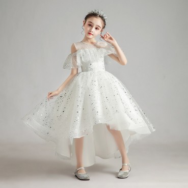 Children's dresses, girls, princess dresses, fluffy gauze, atmospheric piano costumes, little girls, host flower girls, wedding dresses