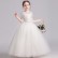 Girls dress 2021 new spring white princess performance birthday singing performance costume stage costume chorus costume