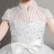 Girls dress skirt white beaded children's dress small host performance flower girl piano catwalk costume summer