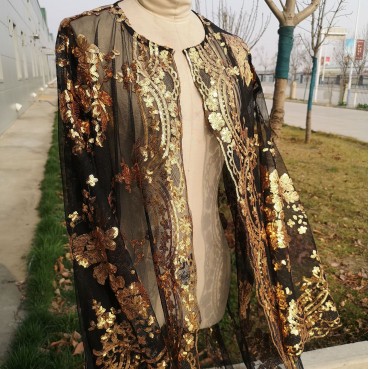 2021 new luxury 7-color positioning embroidery Muslim women's clothing in the Middle East hot style