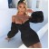 2021 European and American women's pointed shoulders shoulder fluffy dress pleats bag hip skirt women dress
