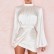 Surface of solid color lanterns, hip women's sexy long-sleeved irregular ladies dress
