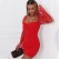 Summer 2021 women's sexy inhale chest splicing mesh sleeves night shop style slim dress female