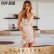 2021 women's naked back dress Sling skirt European and American sexy night shop bag hip bright silk dress