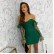 Summer 2021 women's sexy inhale chest splicing mesh sleeves night shop style slim dress female