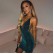 New women's fashion V collar back tie sexy dress