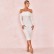 2021 new women's European and American solid color sexy Strong partial long-sleeved one-shoulder pleated first spring dress