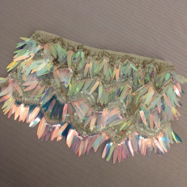 European and American women's 2021 autumn new sexy hanging film tube top sparkle thousand layers fashion sequins (six colors)