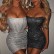 2021 summer women's new European and American party night shop wind pole shoulder shoulder chest fish bone dress