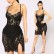 Women's dress new sexy hook lace strap nightclub bag hip dress