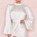 Surface of solid color lanterns, hip women's sexy long-sleeved irregular ladies dress