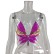 New summer color straps butterfly sequins tops women's coupon dress