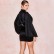Surface of solid color lanterns, hip women's sexy long-sleeved irregular ladies dress