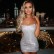 2021 summer women's new European and American party night shop wind pole shoulder shoulder chest fish bone dress