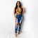 New summer color straps butterfly sequins tops women's coupon dress