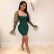 Summer 2021 women's sexy inhale chest splicing mesh sleeves night shop style slim dress female