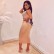 New women's sequins nails pearl V-collar ladies dress