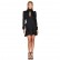 European and American women's autumn new long-sleeved irregular Water leaves sexy satin bubble sleeve dress