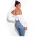 Women's early autumn new one-shoulder shirt irregular long-sleeved sexy fashion night bowl short shirt female summer