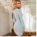 European and American women's autumn and winter new sexy V-colored rope irregular bright silk bag hip dress skirt