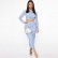 Women's autumn new hot mesh rope shrink two-piece dress suit