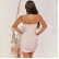 New hanging skirt fashion solid color women's back mesh short skirt temperament bag hip ladies dress