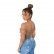 Summer new women's fashion sexy mesh wave point shoulder wrapped chest revealing umbilica short top