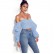 Women's early autumn new one-shoulder shirt irregular long-sleeved sexy fashion night bowl short shirt female summer