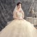Wedding bride 2021 new champagne pregnant women large size Sen system super fairy small son temperament dream travel wedding dress