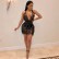 New spot European and American nightclub sexy ladies revealed sequins women's dresses six colors