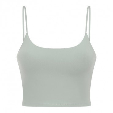 2021 new yoga vest women's chest mat sexy strap beauty back yoga top half trip yoga clothing