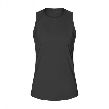 Factory direct spring and summer new back, back open space sports sleeveless T-shirt thin breathable moisture wicking fitness top