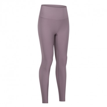 Spring and summer new non-T lines soft high-elastic thread yoga pants hip abdomen absorbent sweat sports nine pants women