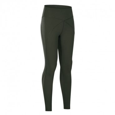 New front flight features XY stitching yoga pants elastic high waist hip fitness small feet nine pants spring and summer