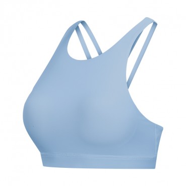 2021 spring new pull high round neck sports underwear female cross beauty back to jog's yoga fitness bra