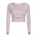 2021 Europe and the United States new with pleasure pad, long-sleeved T-shirt, half-cut short outdoor run, slim, yoga jacket