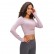 2021 Europe and the United States new with pleasure pad, long-sleeved T-shirt, half-cut short outdoor run, slim, yoga jacket