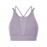 2021 spring and summer new front gear splicing mesh sports bra pull high round collar gathered anti-seismic sports lingerie