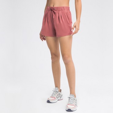 2021 spring and summer new product burst tight tight belt yoga shorts loose breathable wear running sports casual shorts