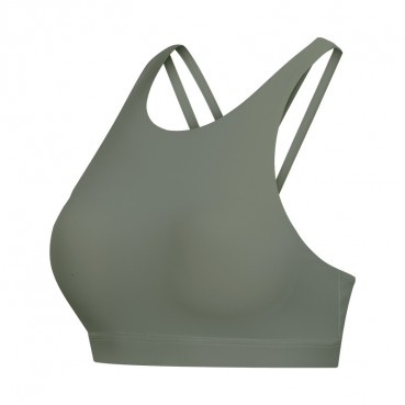 2021 spring new pull high round neck sports underwear female cross beauty back to jog's yoga fitness bra