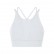 2021 spring and summer new front gear splicing mesh sports bra pull high round collar gathered anti-seismic sports lingerie