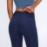 New elastic double-sided thin yoga trousers female high waist splicing pocket sports running nine pants autumn and winter