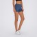 2021 spring and summer new double-sided grinding yoga shorts high waist hip stretch slim running three pants women